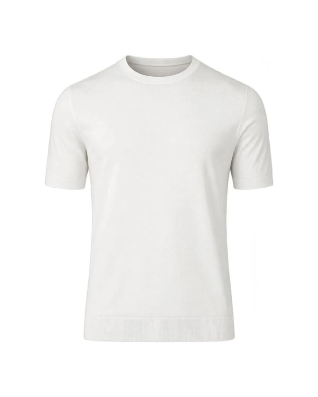 Gran Sasso White Round-Neck Knitwear for men