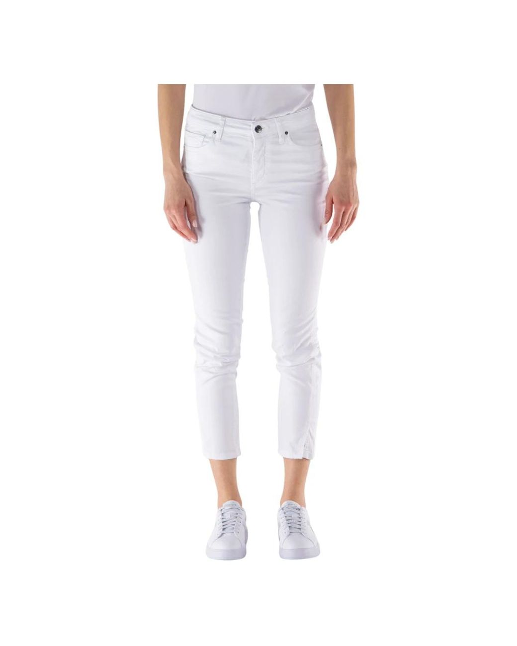 ARMANI EXCHANGE White Cropped Jeans