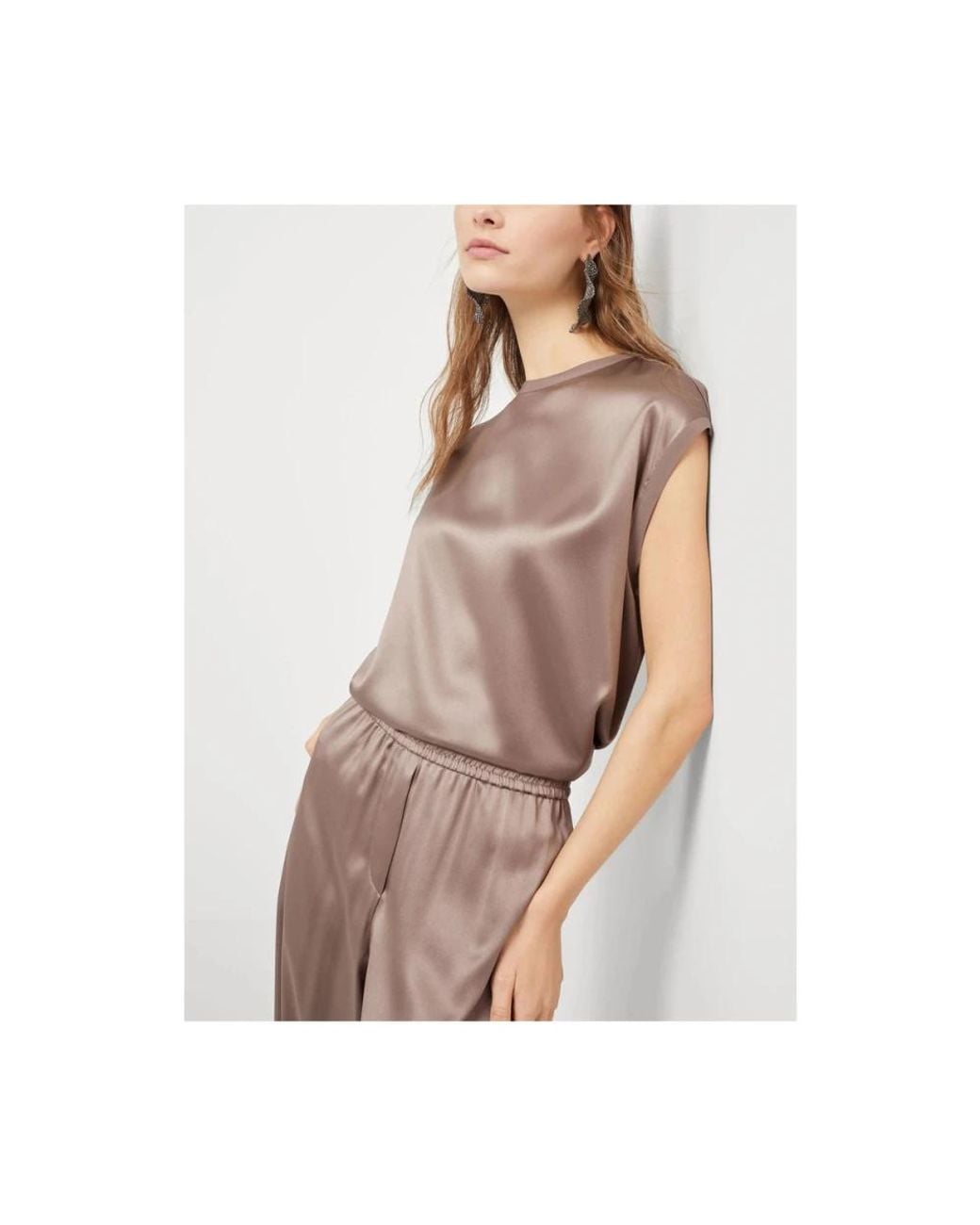 Brunello Cucinelli Brown Blouses