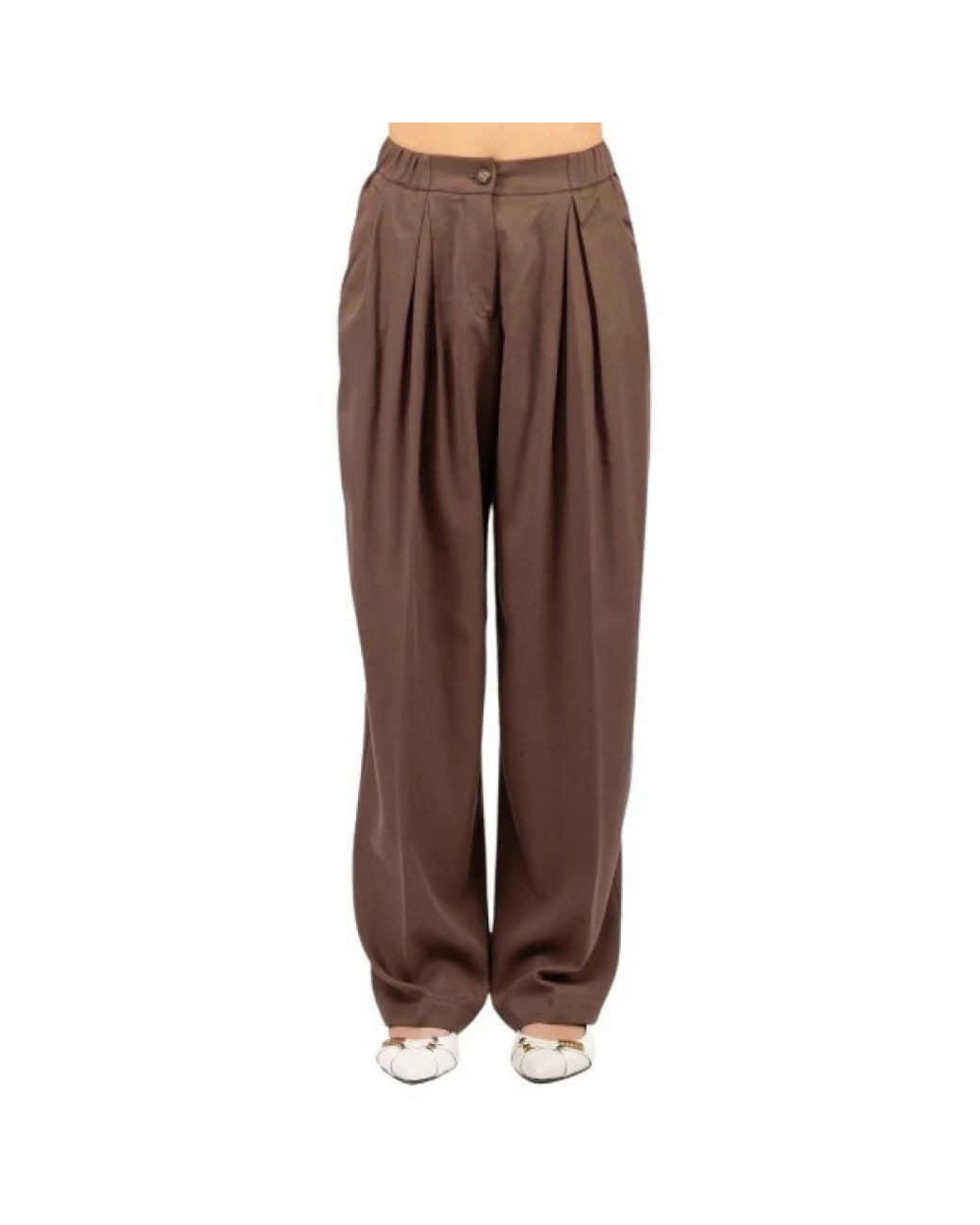 Luckylù Brown Wide Trousers