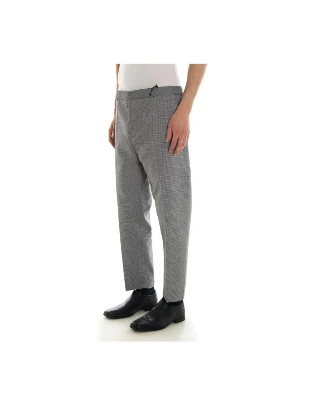 Daniele Alessandrini Gray Straight Trousers for men