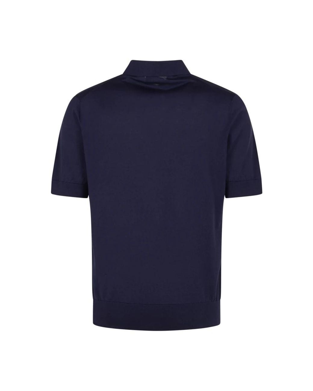 Dolce & Gabbana Blue Polo Shirts for men