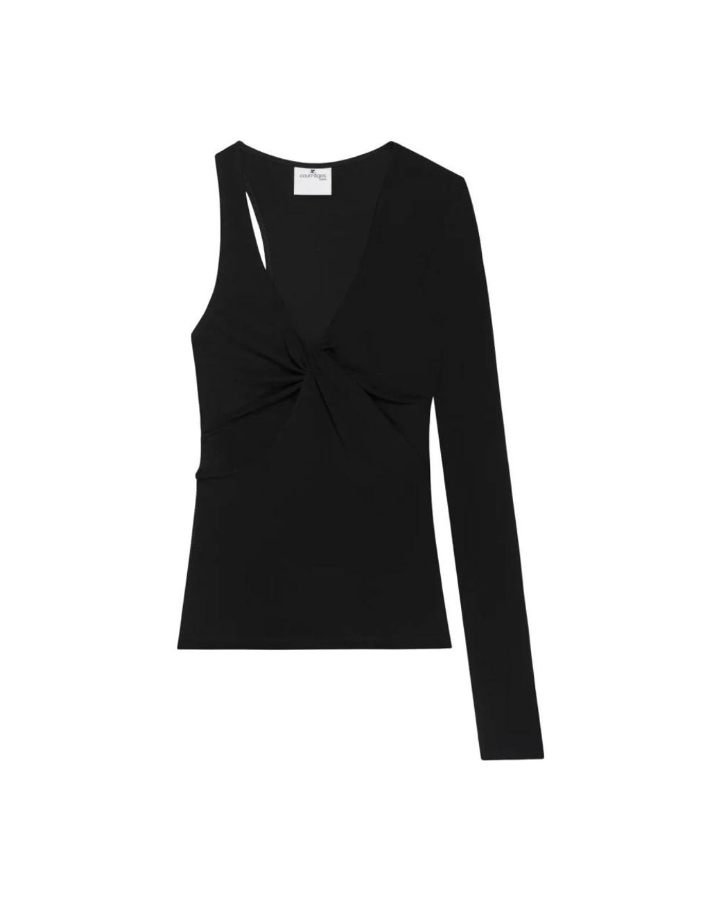Courreges Black Long Sleeve T-Shirts