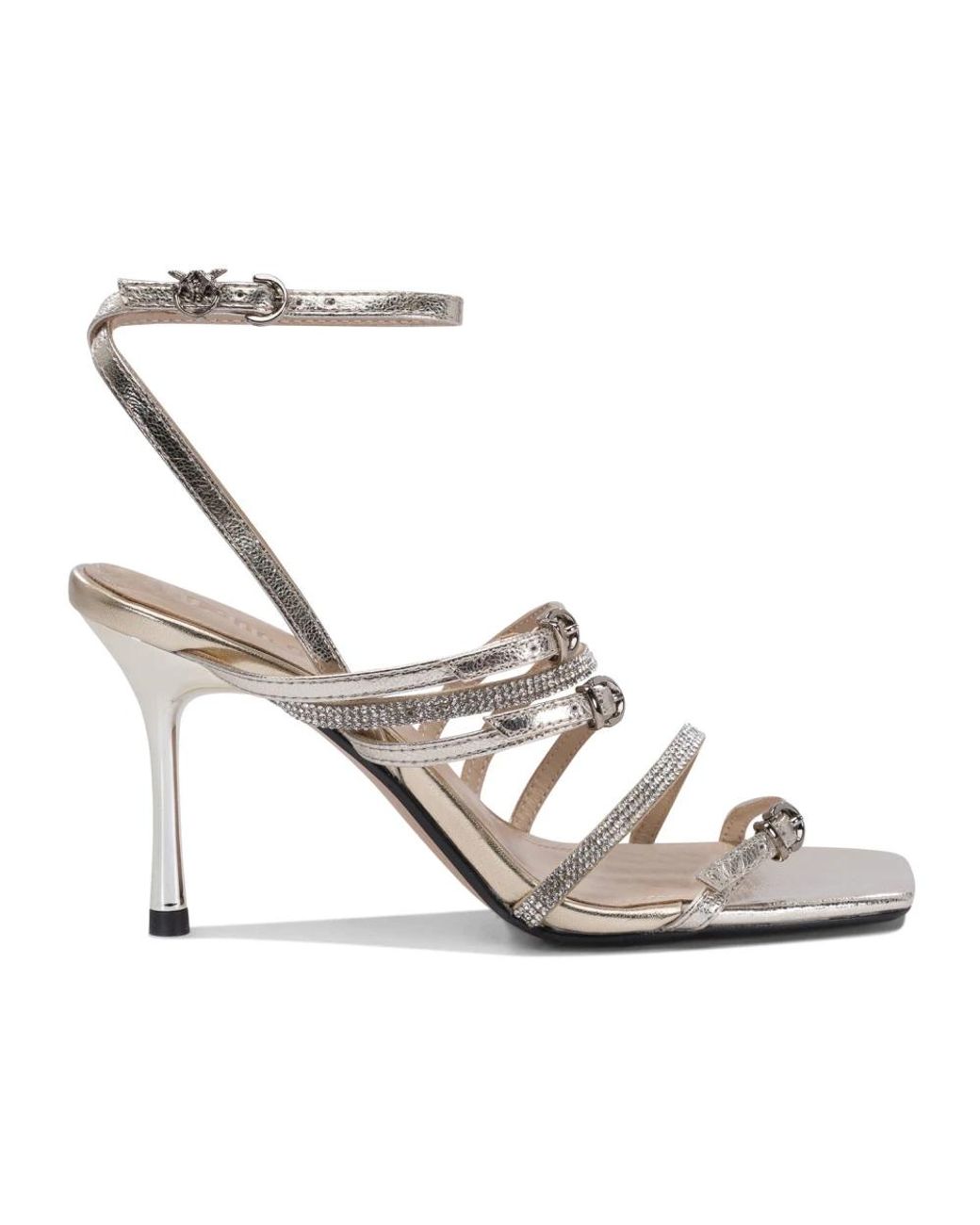 Pinko White High Heel Sandals