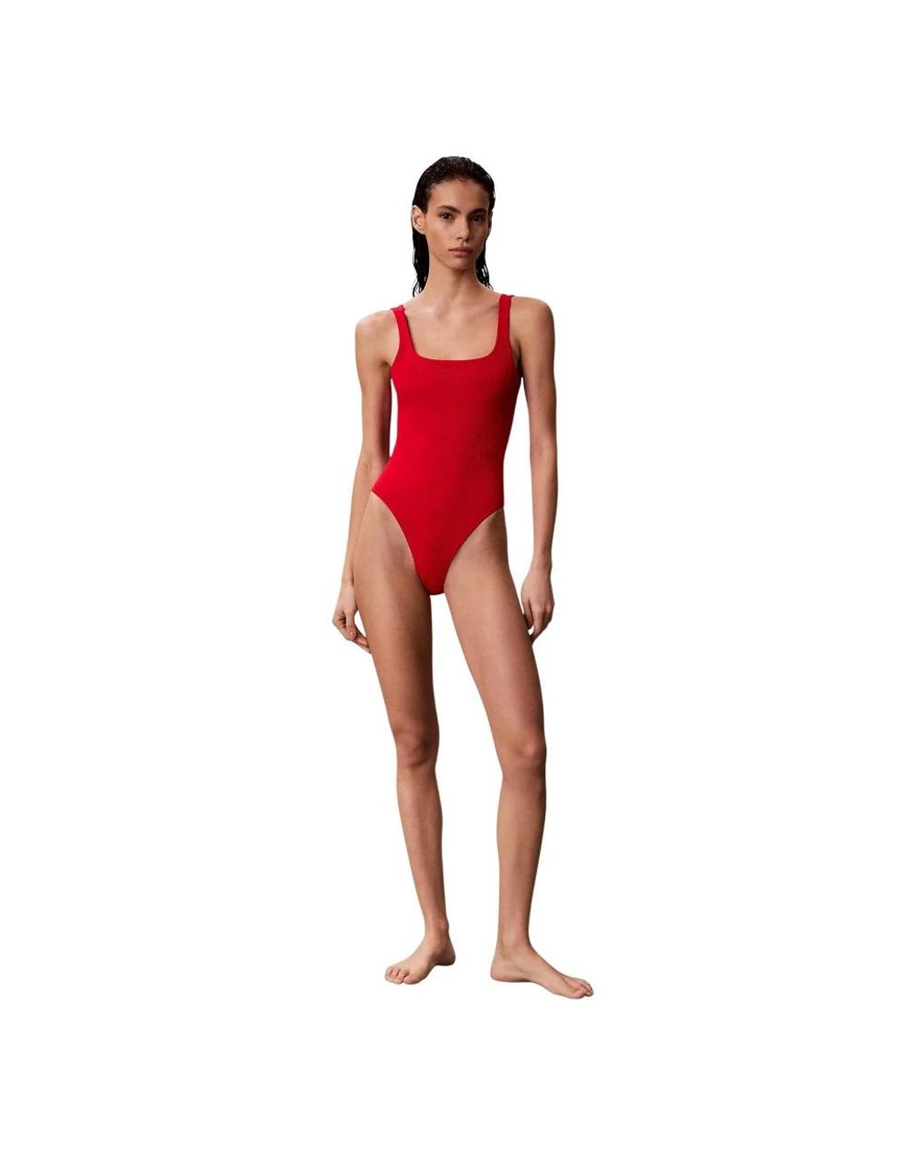Calvin Klein Red One-Piece