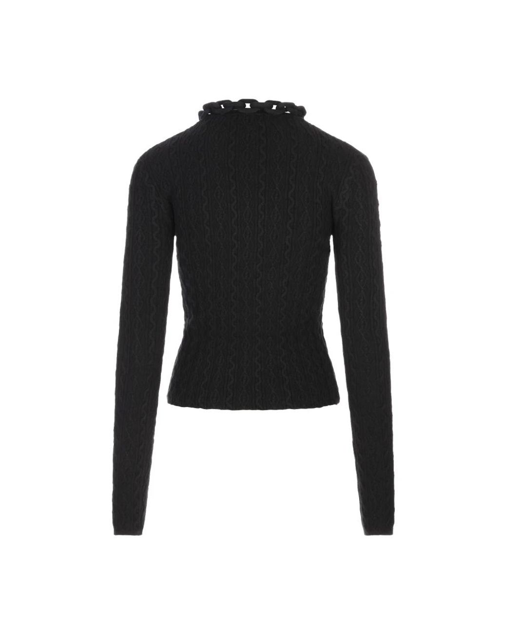 Rabanne Black Round-Neck Knitwear