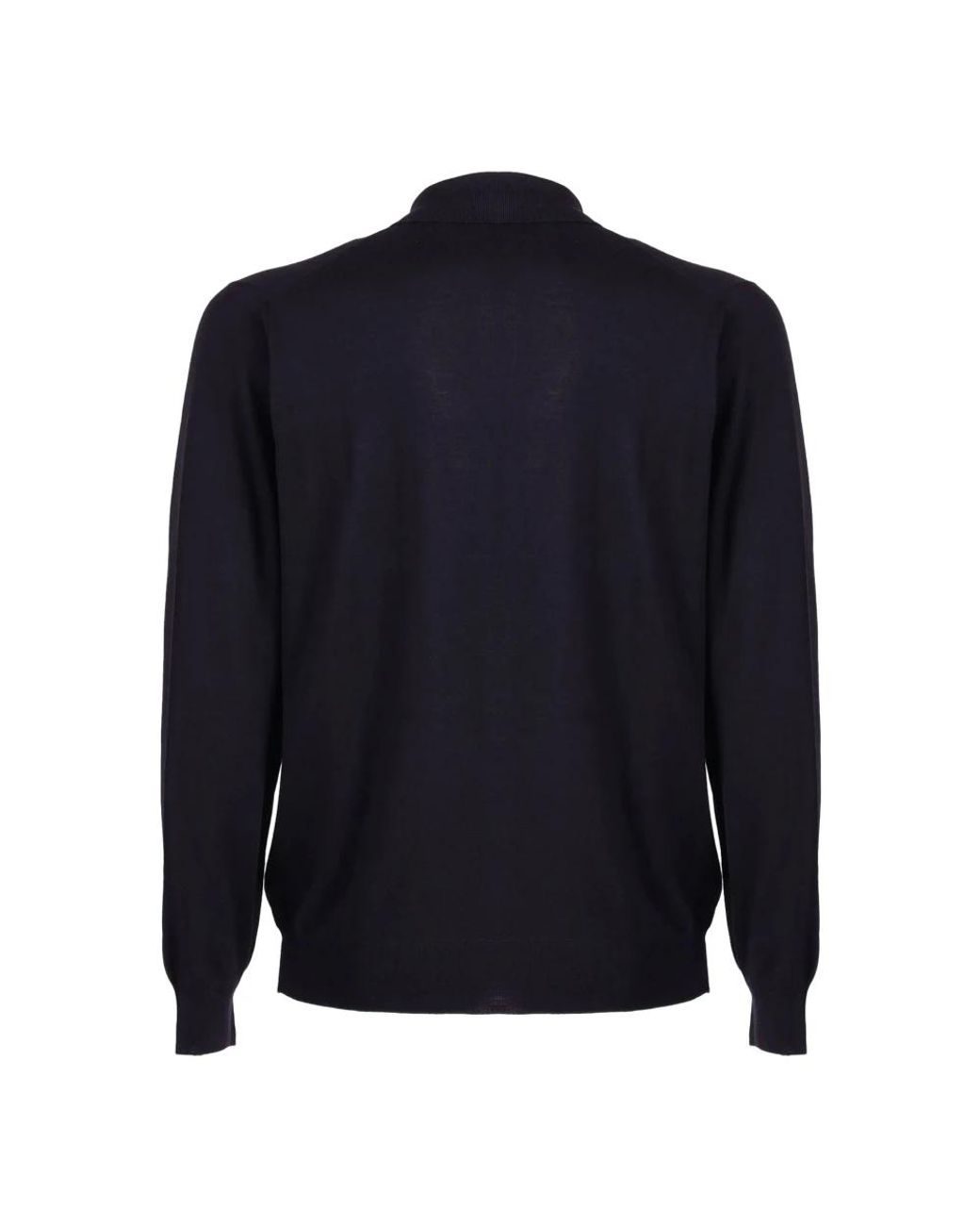 Fedeli Blue Round-Neck Knitwear for men