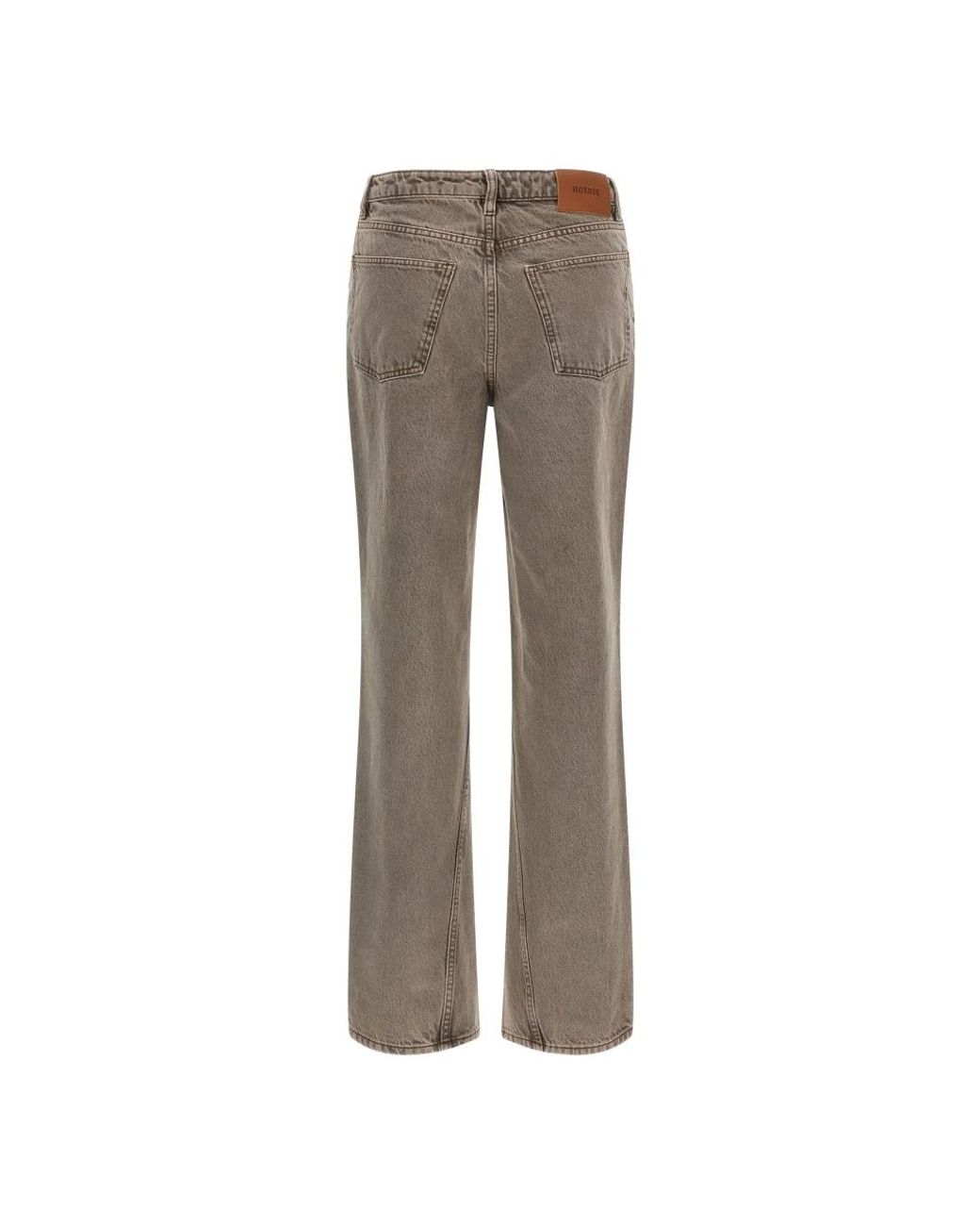 ROTATE BIRGER CHRISTENSEN Gray Straight Fit Jeans