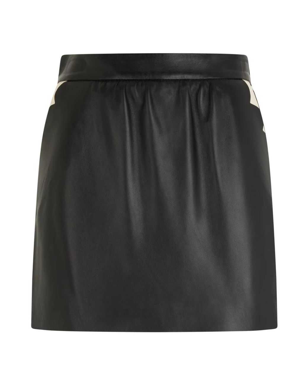 RED Valentino Black Leather Skirts