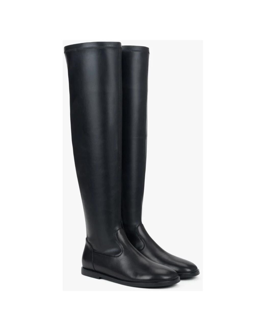 ESTRO Black Over-Knee Boots