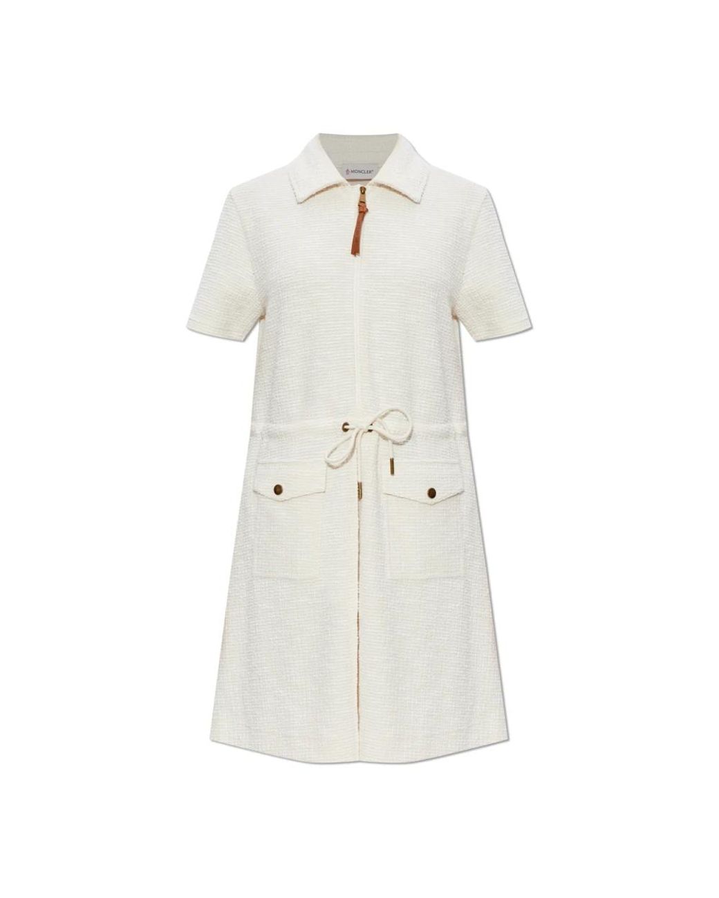 Moncler White Short Dresses