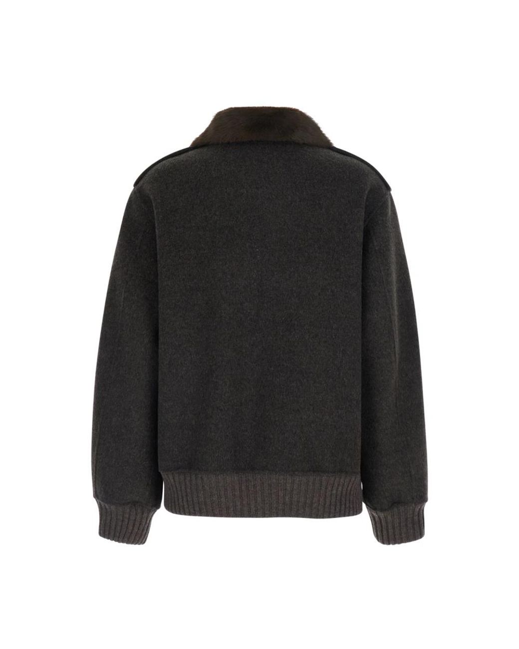 P.A.R.O.S.H. Black Faux Fur & Shearling Jackets