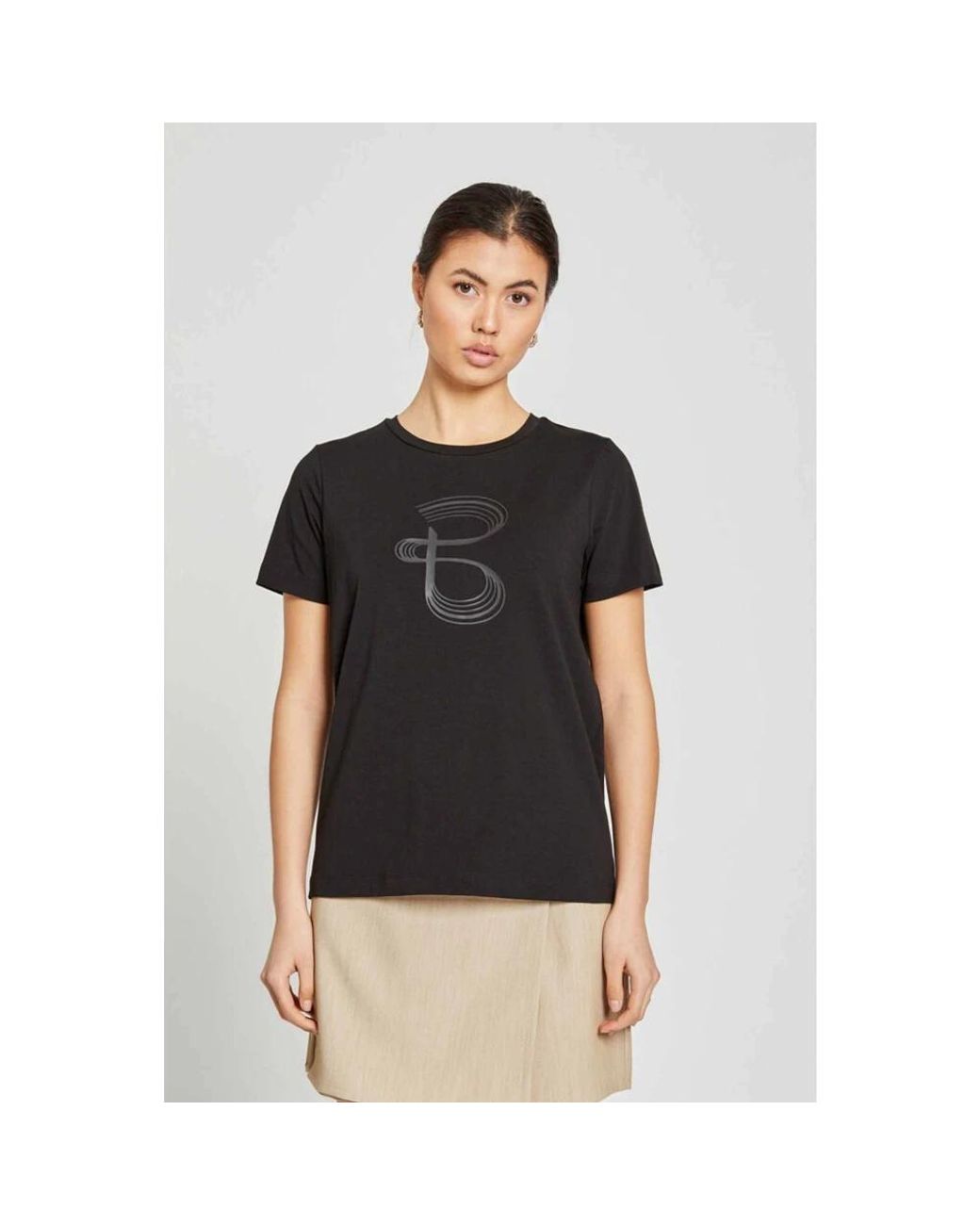 T-Shirts Bruuns Bazaar de color Black