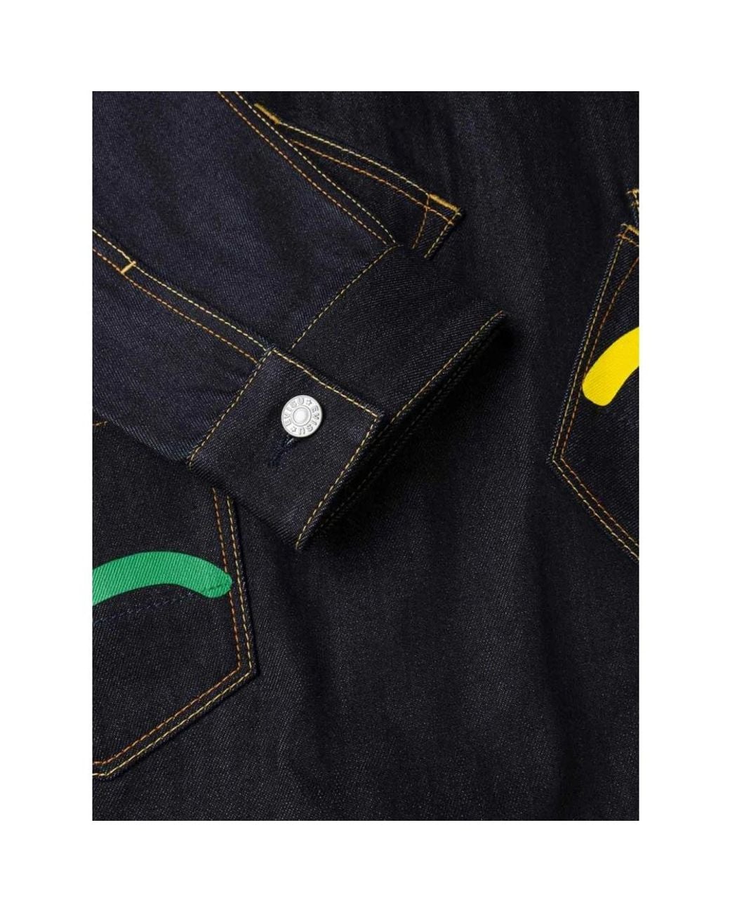 Denim Jackets Evisu pour homme en coloris Black