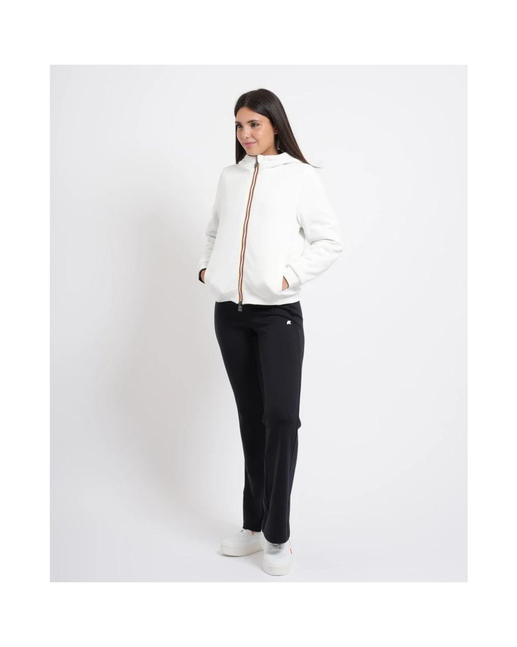K-Way White Hoodies