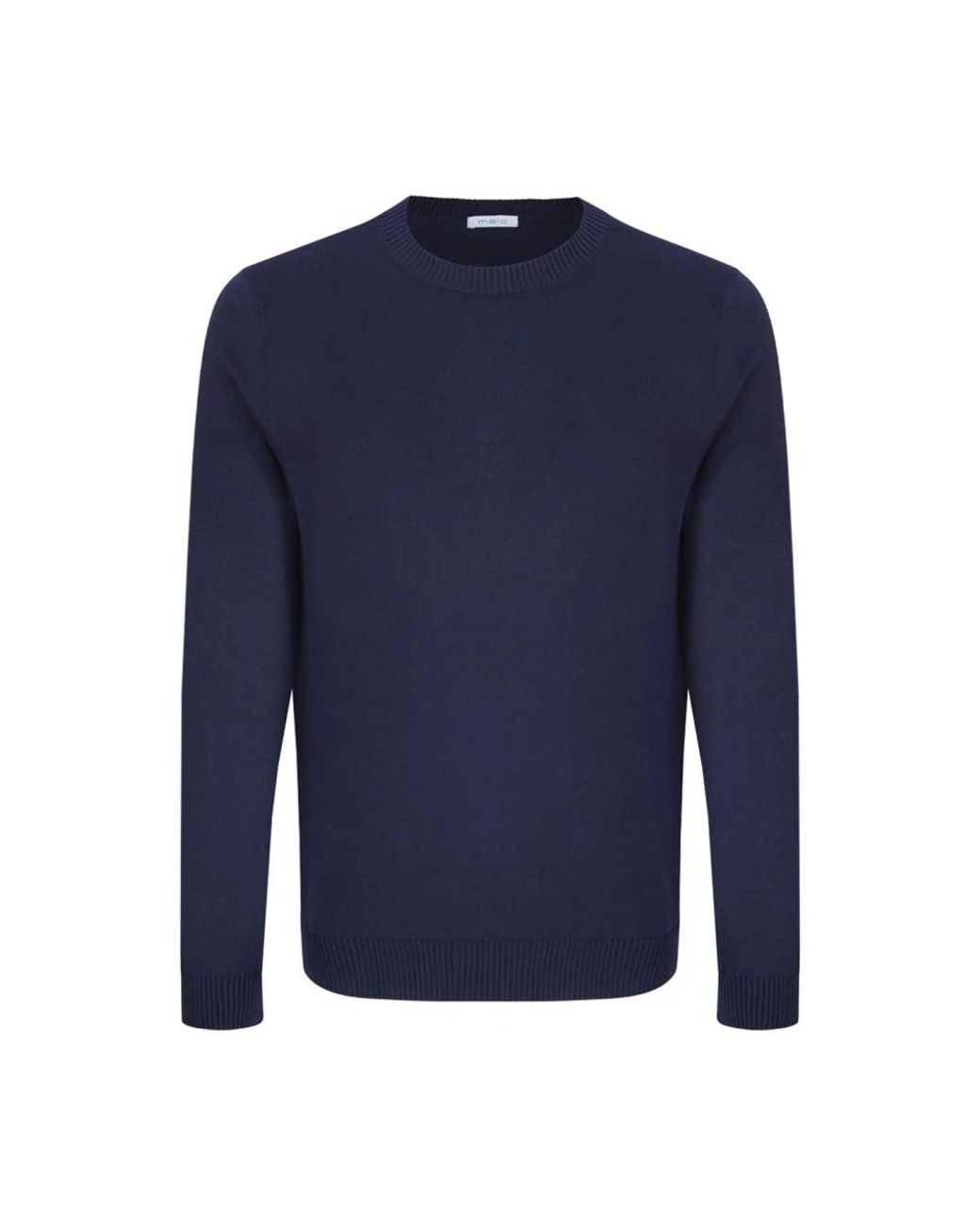 Malo Blue Round-Neck Knitwear for men
