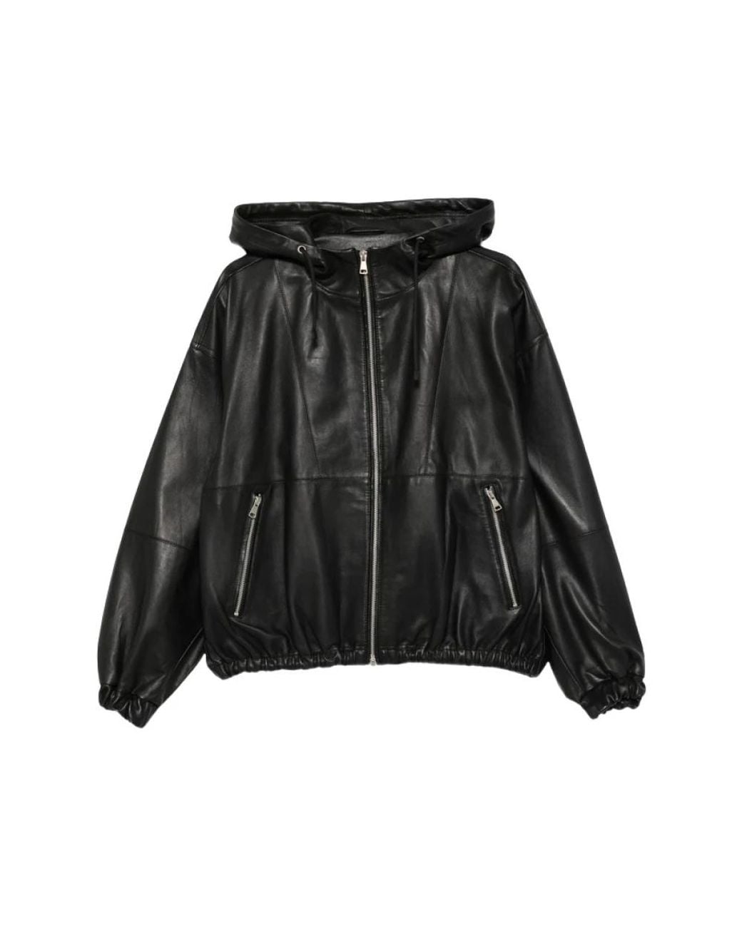 Tela Black Leather Jackets