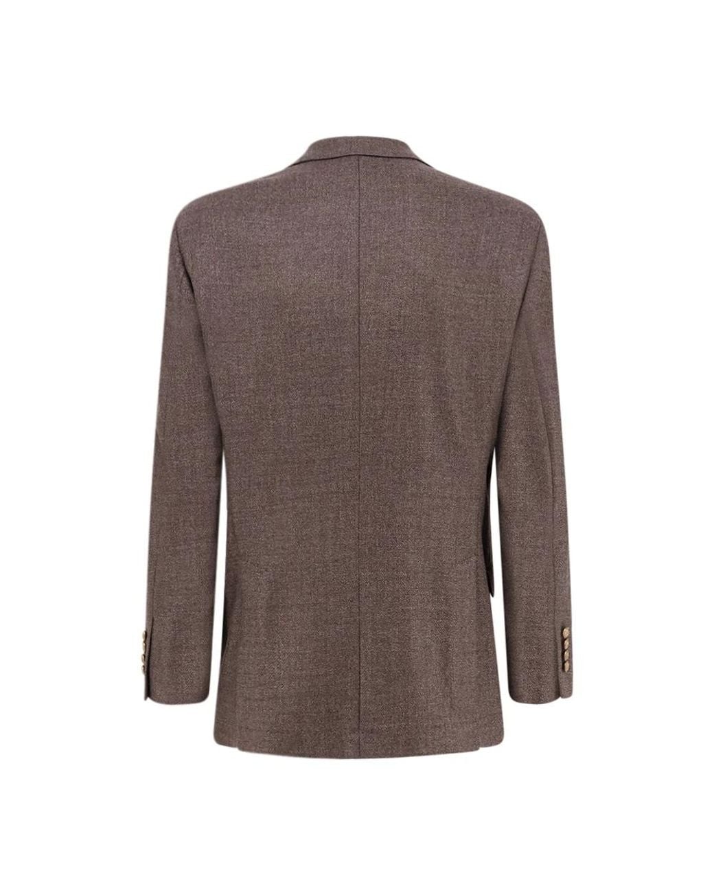 Brunello Cucinelli Brown Blazers for men