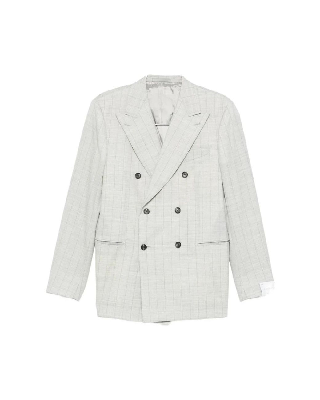 Double Breasted Suits Caruso de hombre de color Gray