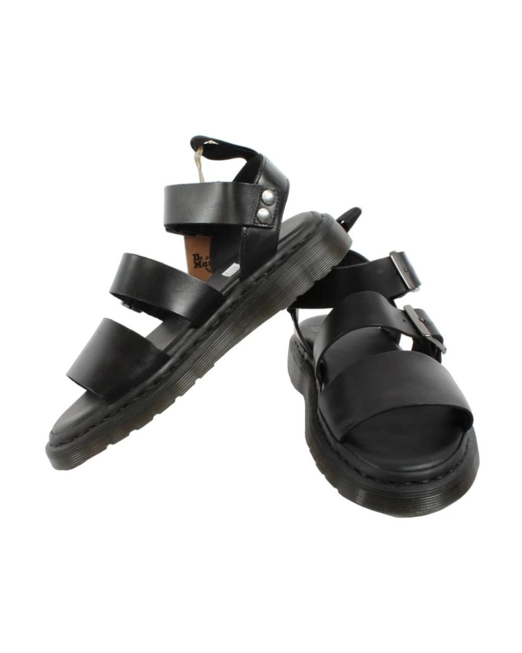 Dr. Martens Black Flat Sandals for men