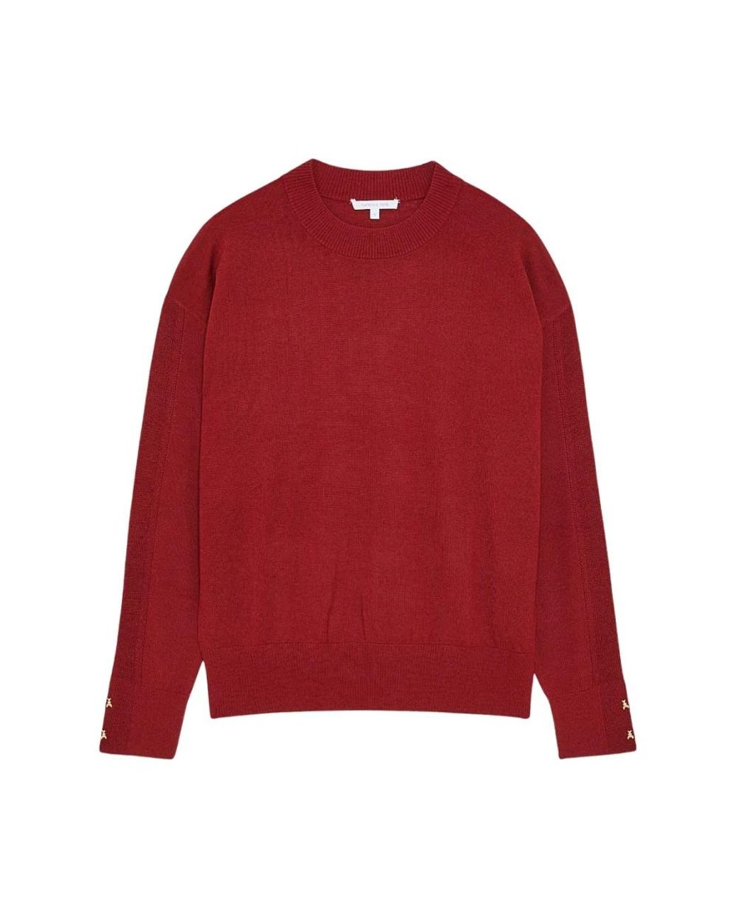 Patrizia Pepe Round-Neck Knitwear in het Red