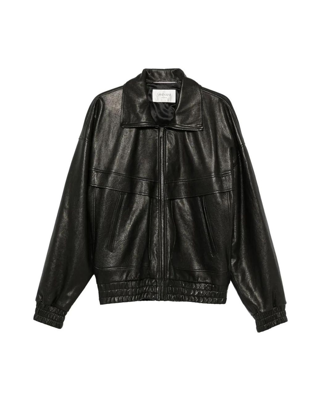 Saint Laurent Black Leather Jackets for men