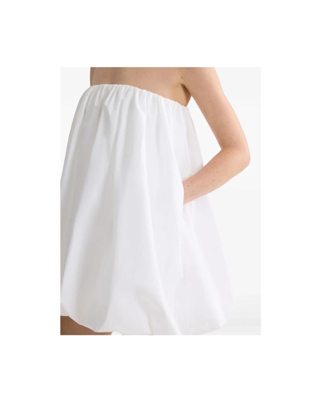 Patou White Short Dresses