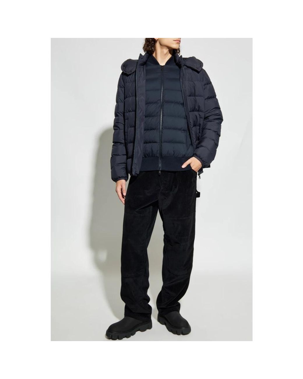 Moncler Blue Down Jackets for men
