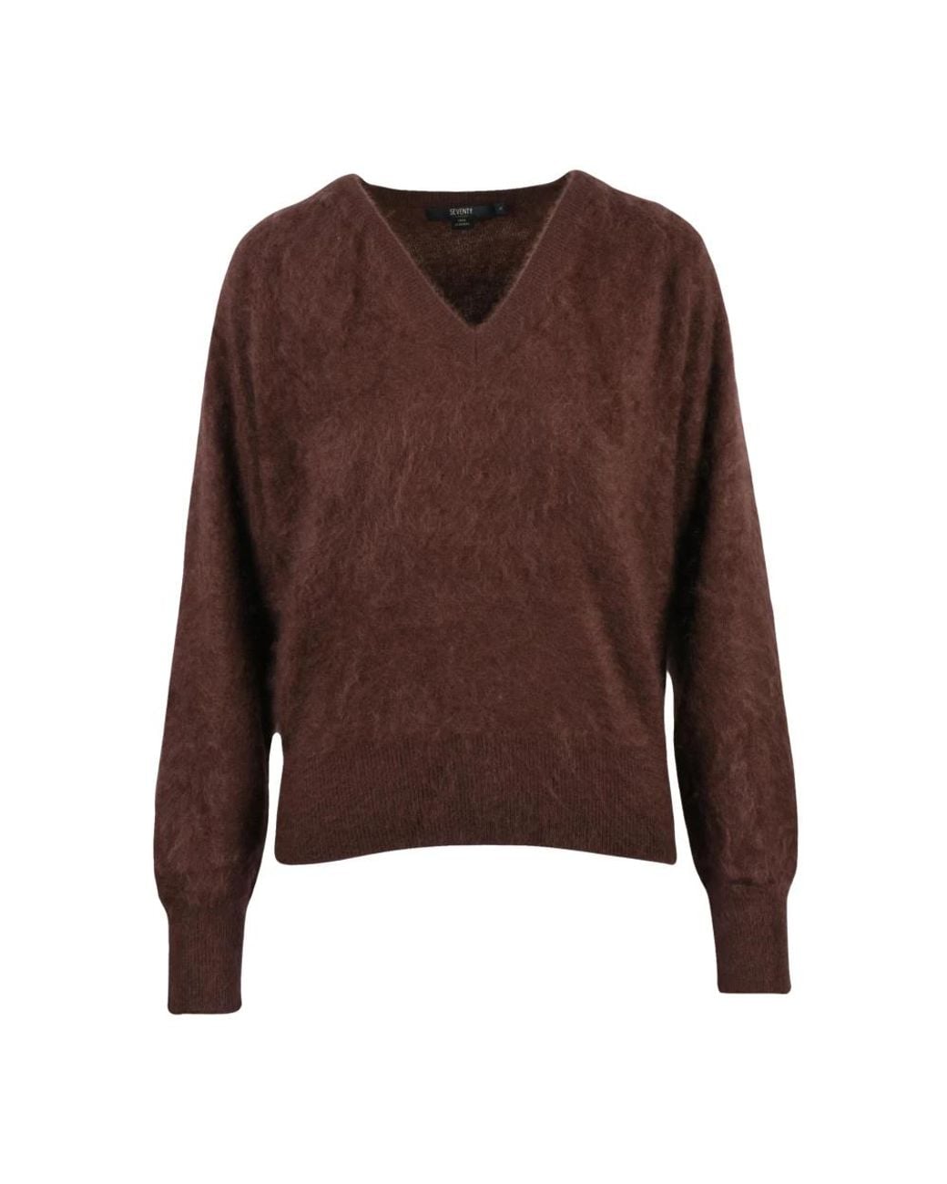 Seventy Brown V-Neck Knitwear