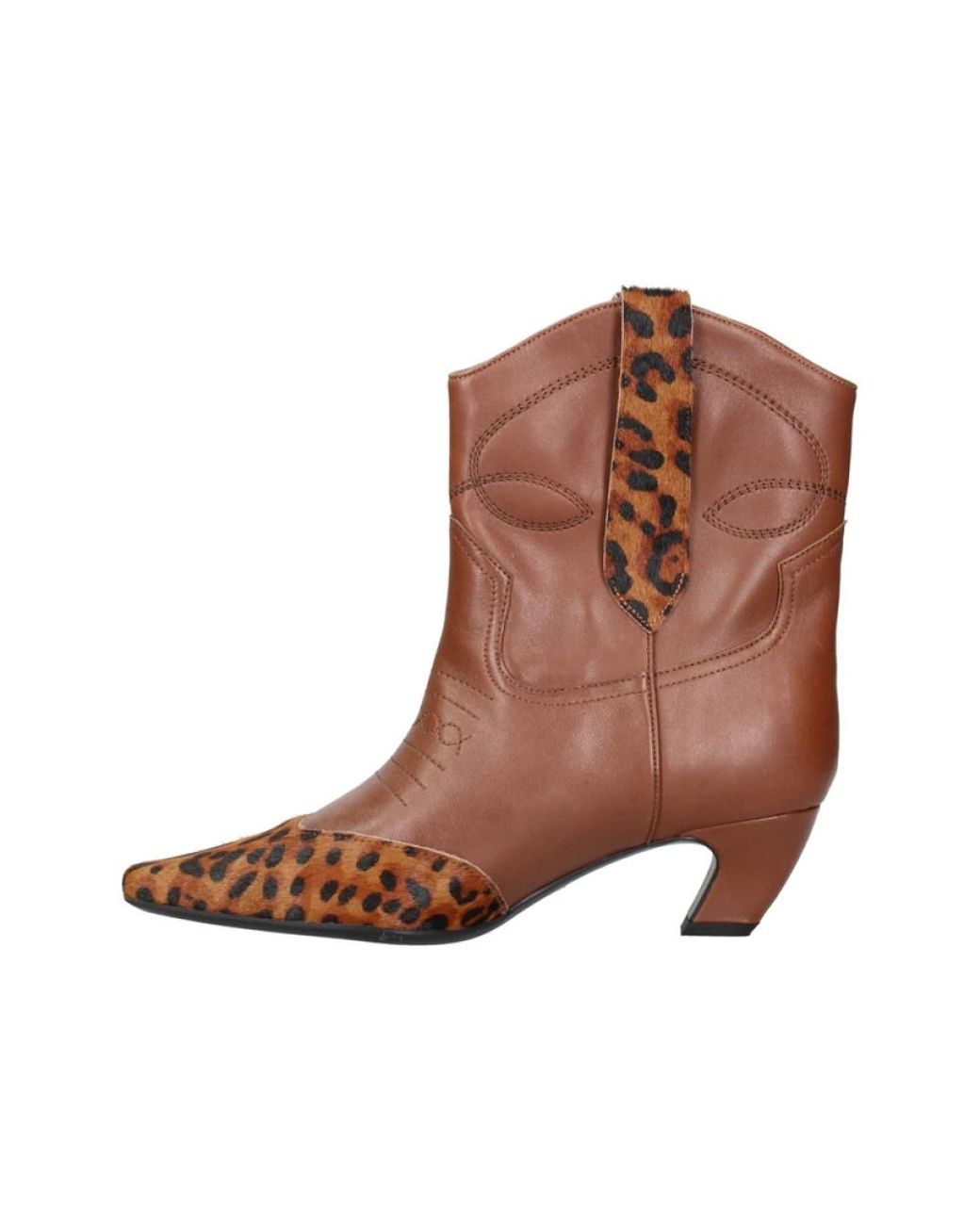 Marc Ellis Brown Cowboy & Biker Boots