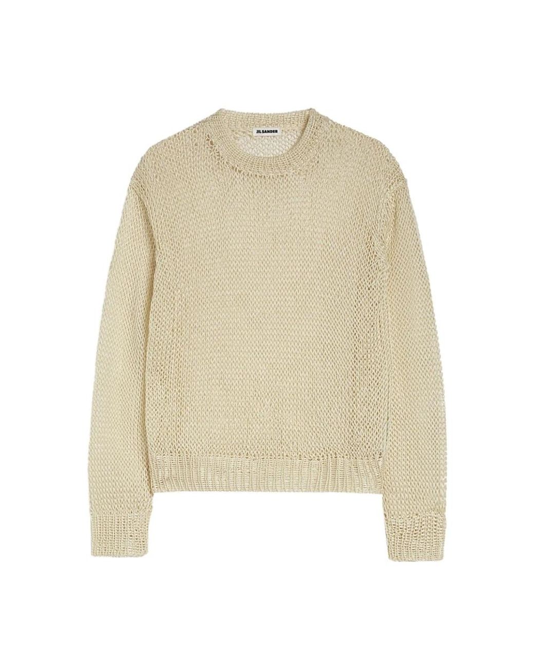 Jil Sander Natural Round-Neck Knitwear