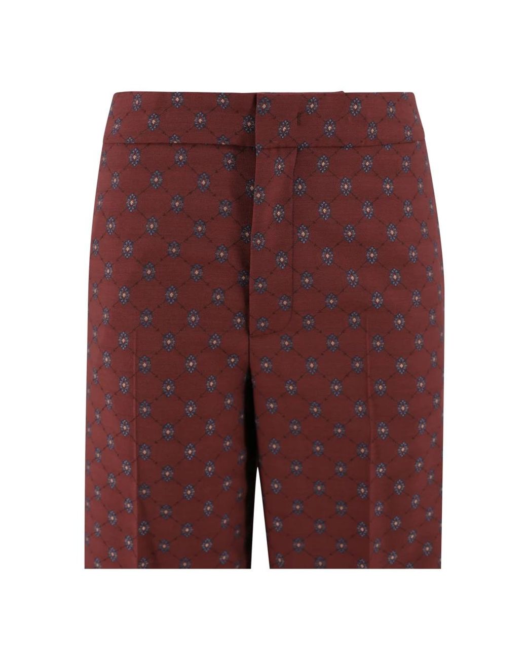 Etro Red Wide Trousers
