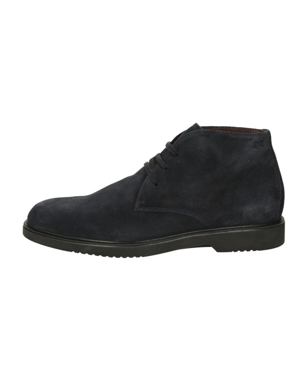 Nero Giardini Black Lace-Up Boots for men