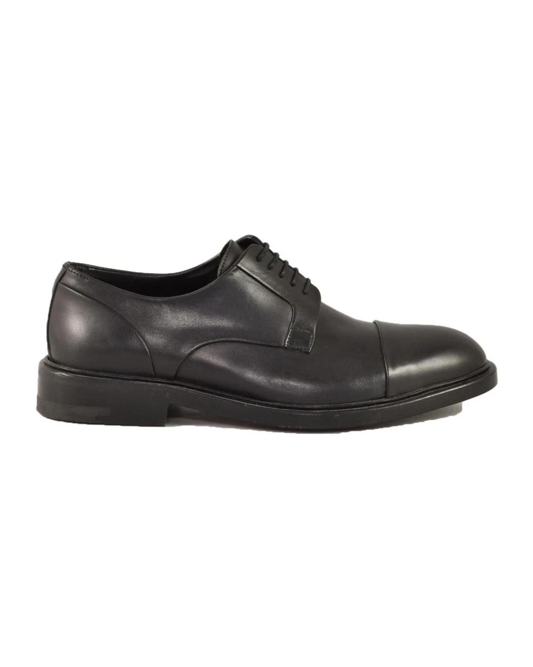 Testoni Black Business Shoes for men