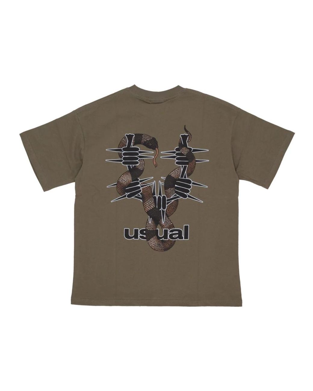 USUAL Green T-Shirts for men