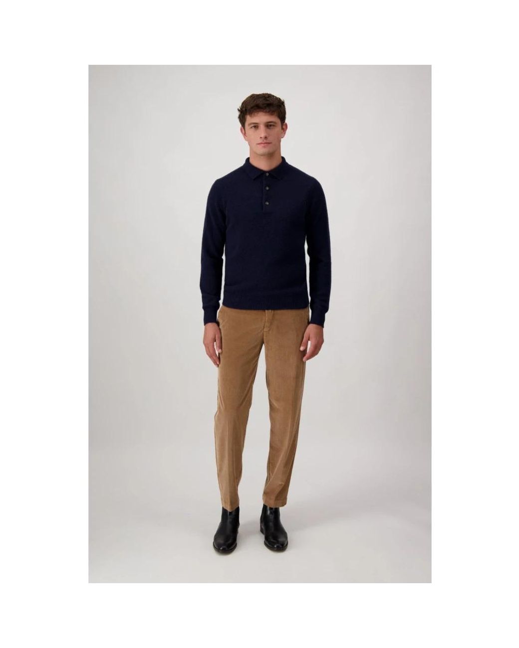 AUTORE Blue Polo Shirts for men