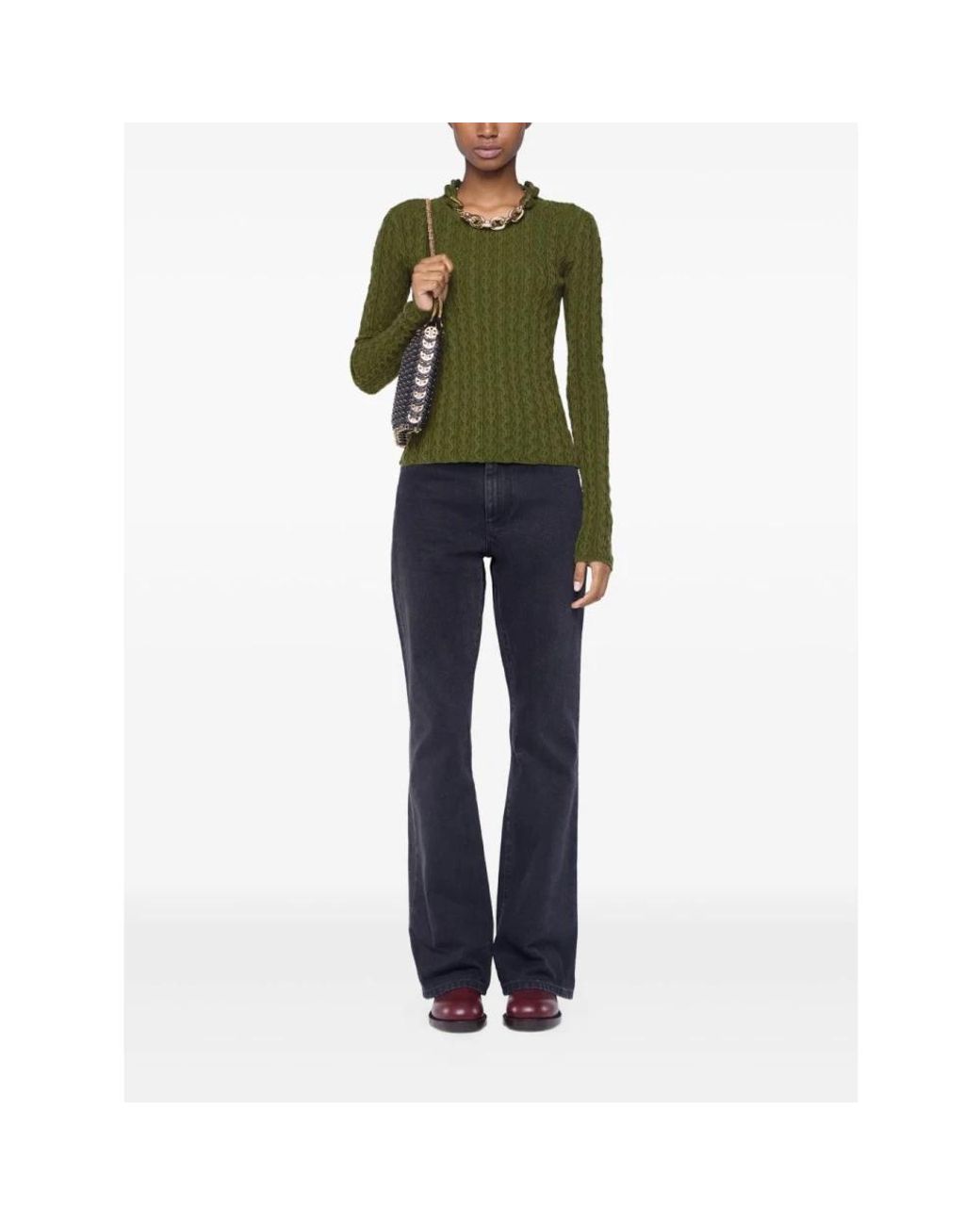 Rabanne Green Turtlenecks