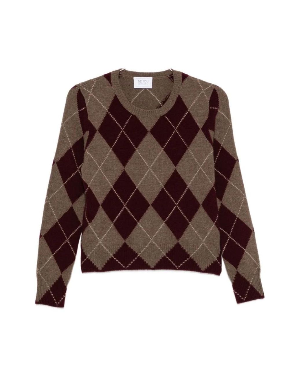 Be You Brown Round-Neck Knitwear