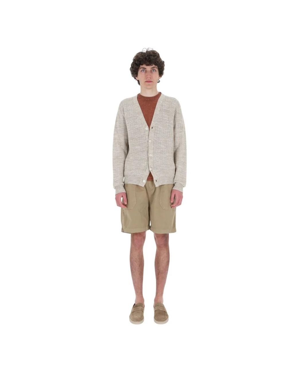 Cardigans di Roberto Collina in Natural da Uomo