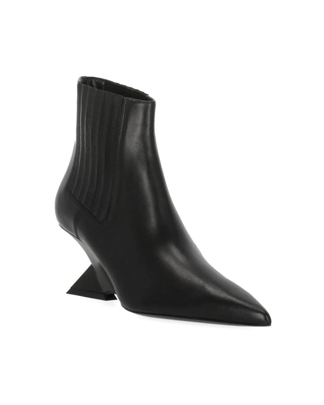The Attico Black Cheope Ankle Boot