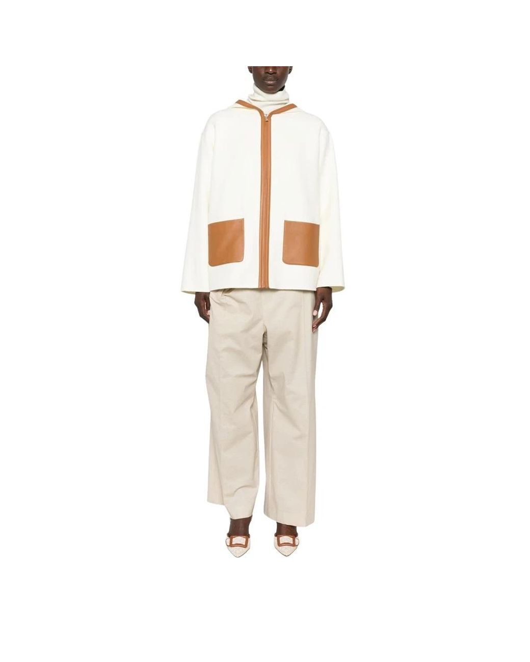 Max Mara White Light Jackets