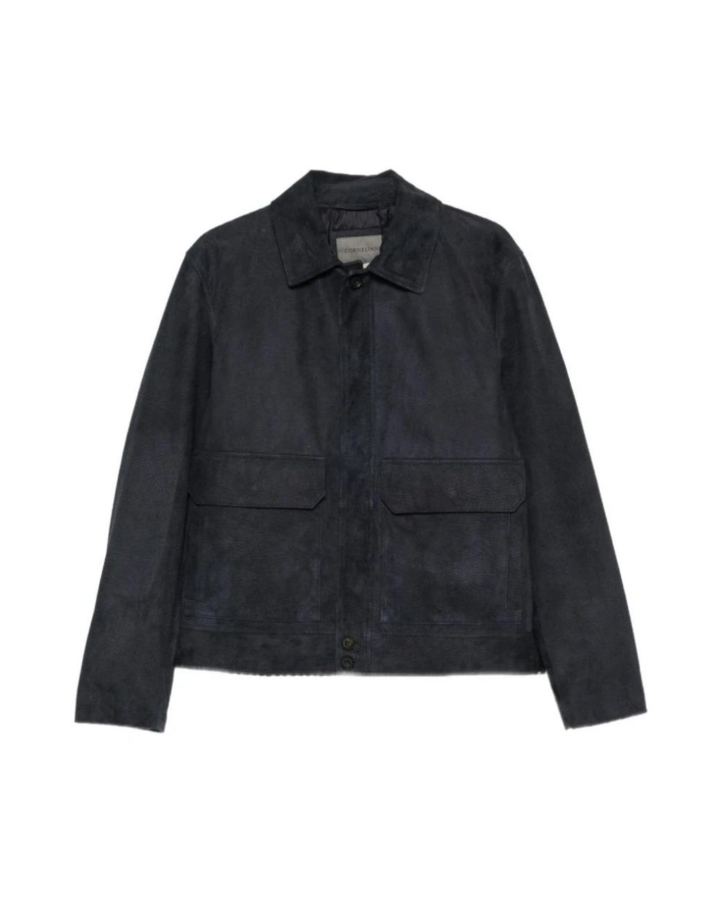 Corneliani Leren Jas in het Black voor heren