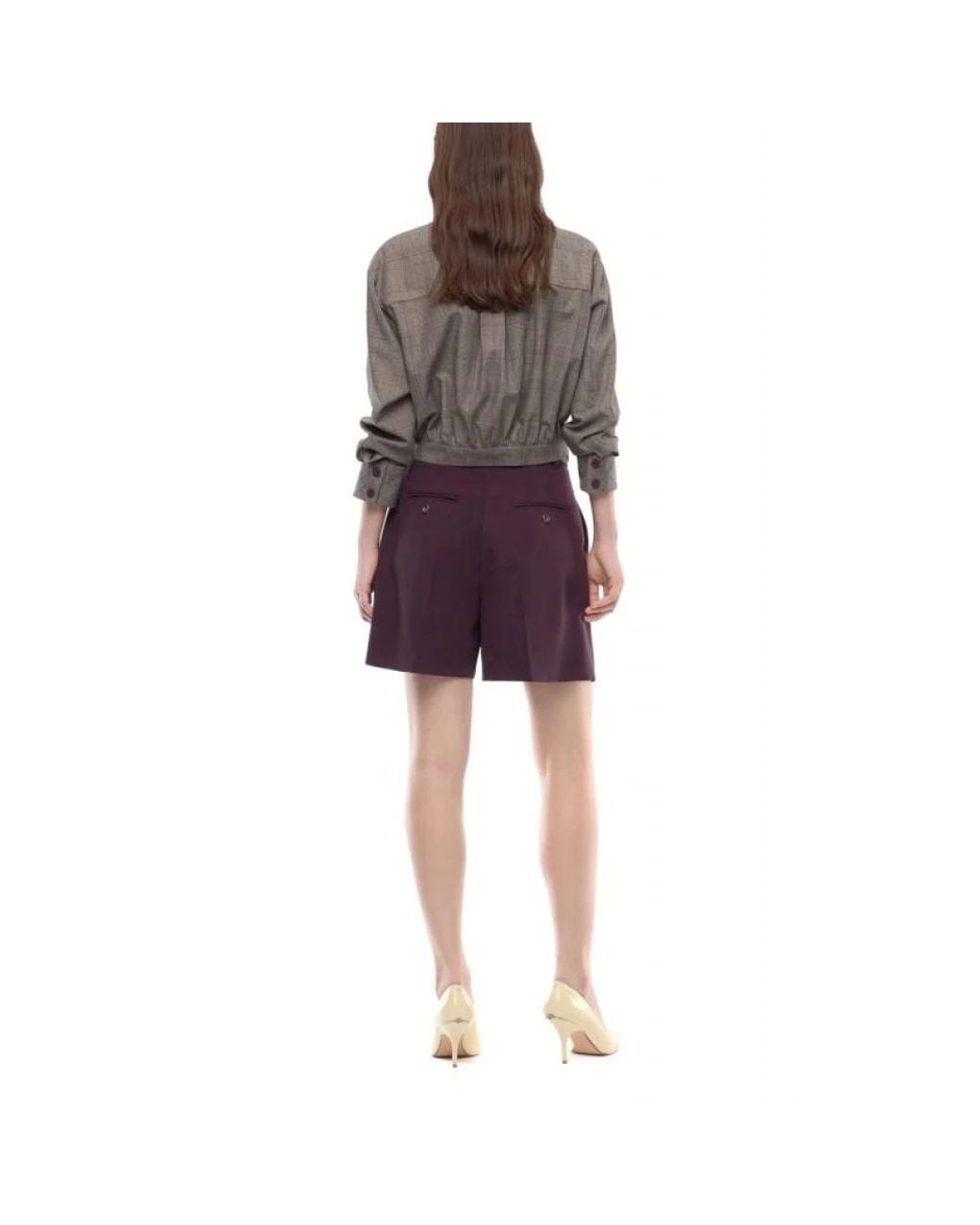Pinko Purple Casual Shorts