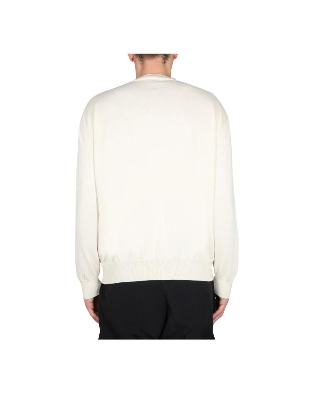 Marcelo Burlon Sunset Cross Knit Basic Crew in White für Herren