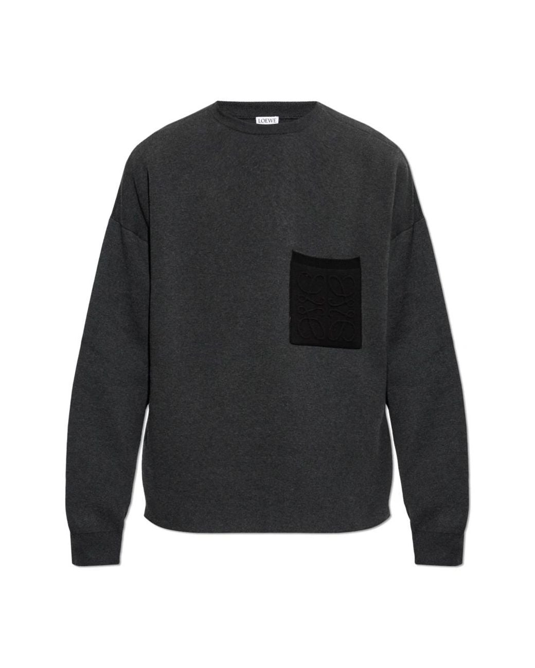 Loewe Black Round-Neck Knitwear for men