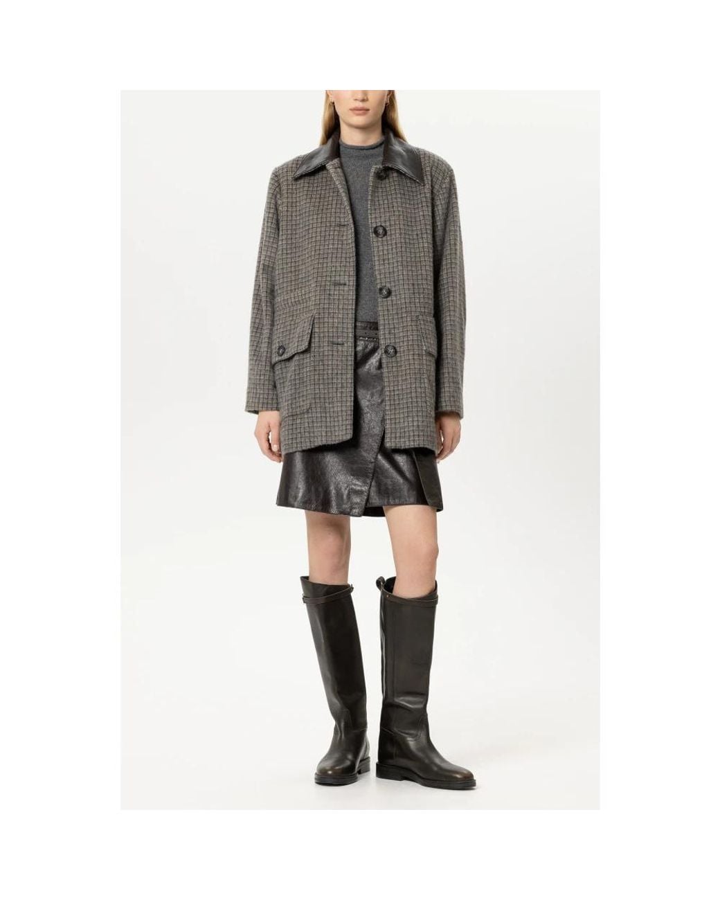 Luisa Cerano Gray Light Jackets