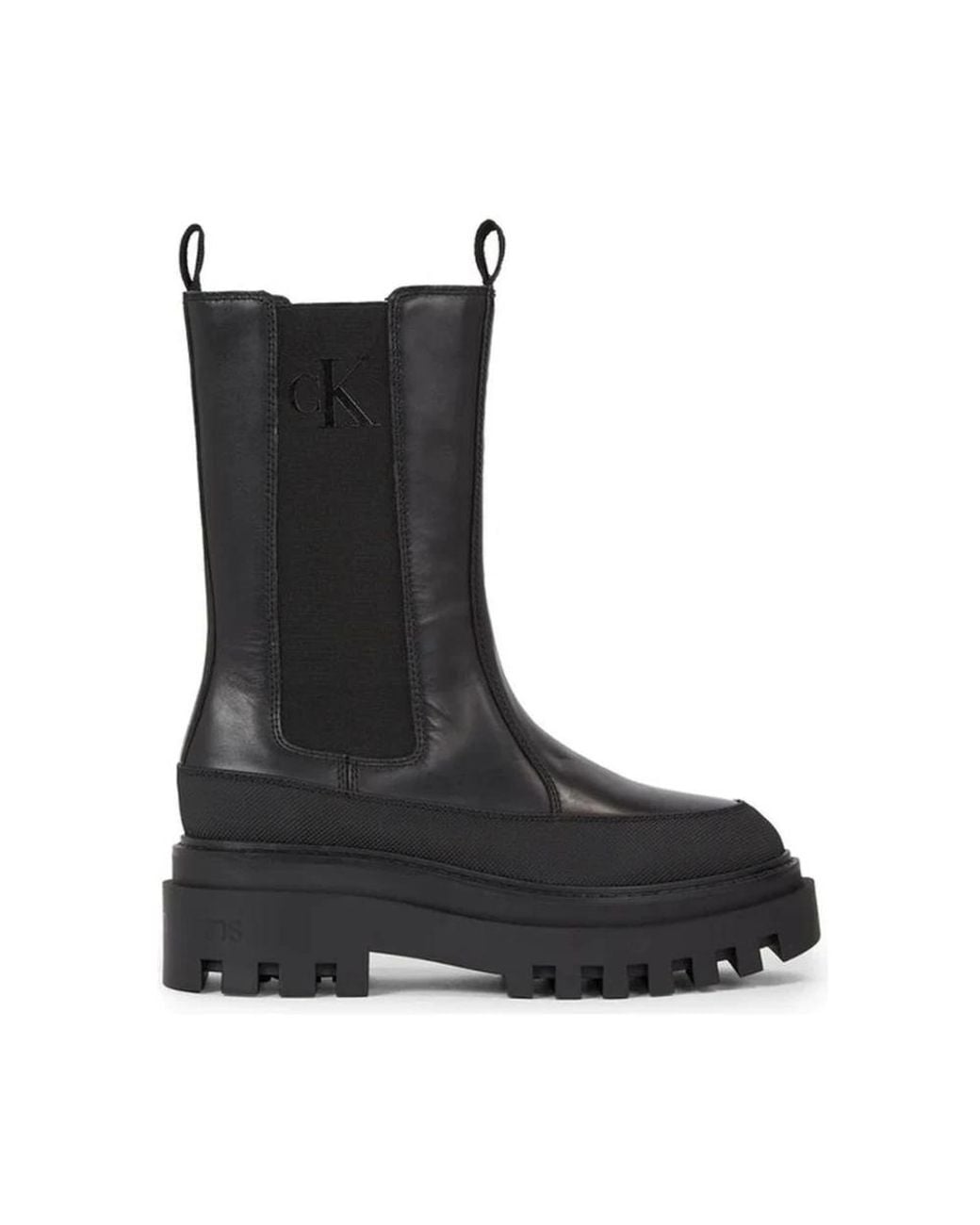 Calvin Klein Black Chelsea Boots