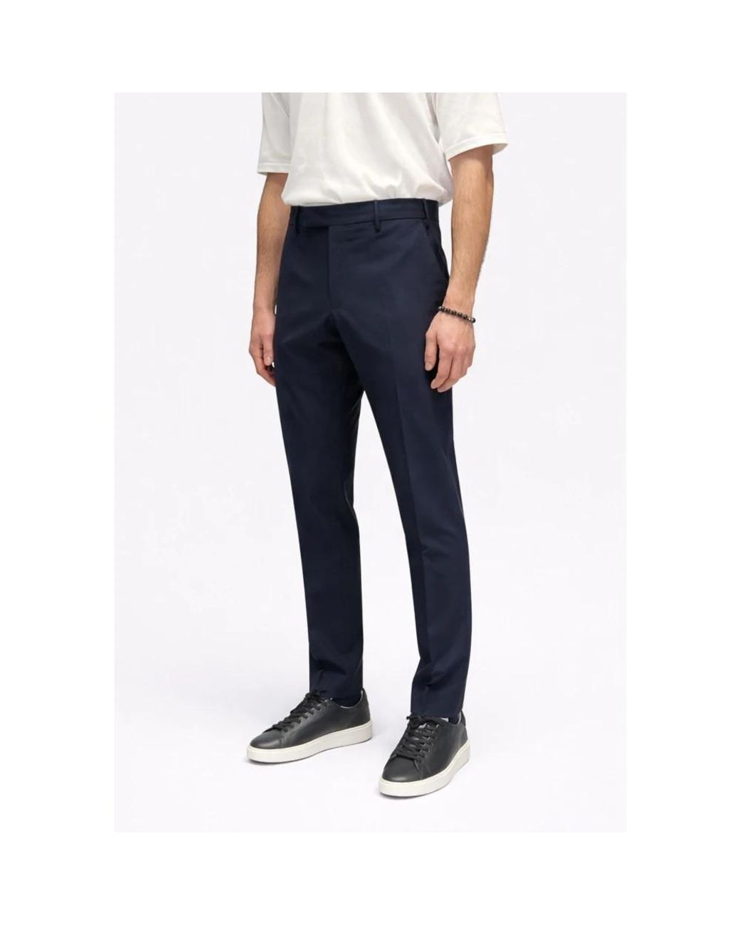 PT Torino Blue Suit Trousers for men