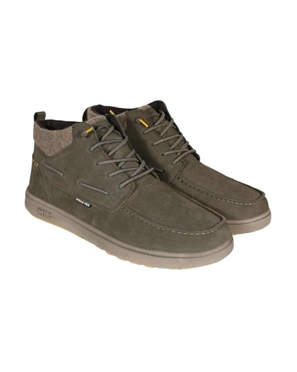 WALK IN PITAS Gray Lace-Up Boots for men
