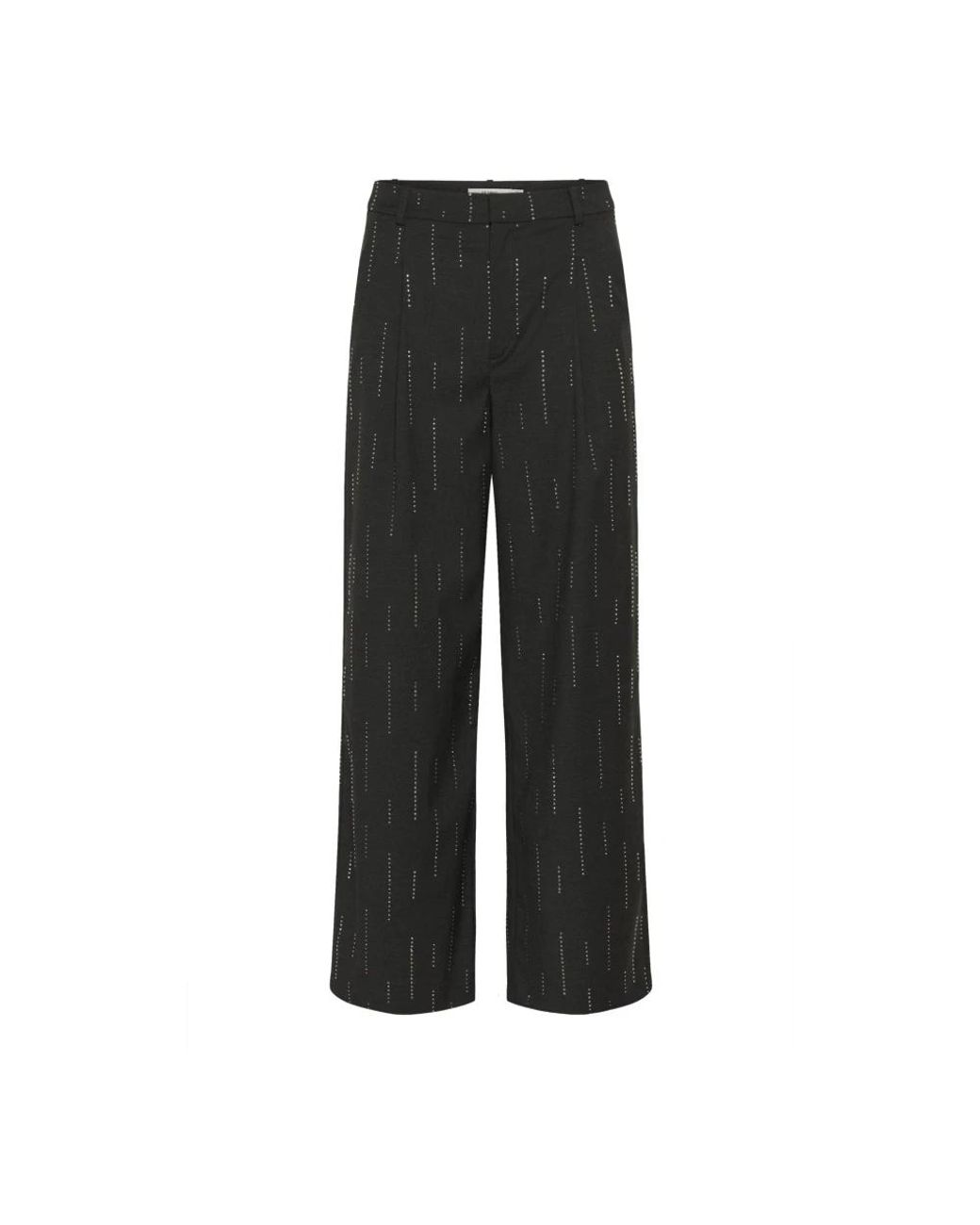 Gestuz Black Wide Trousers